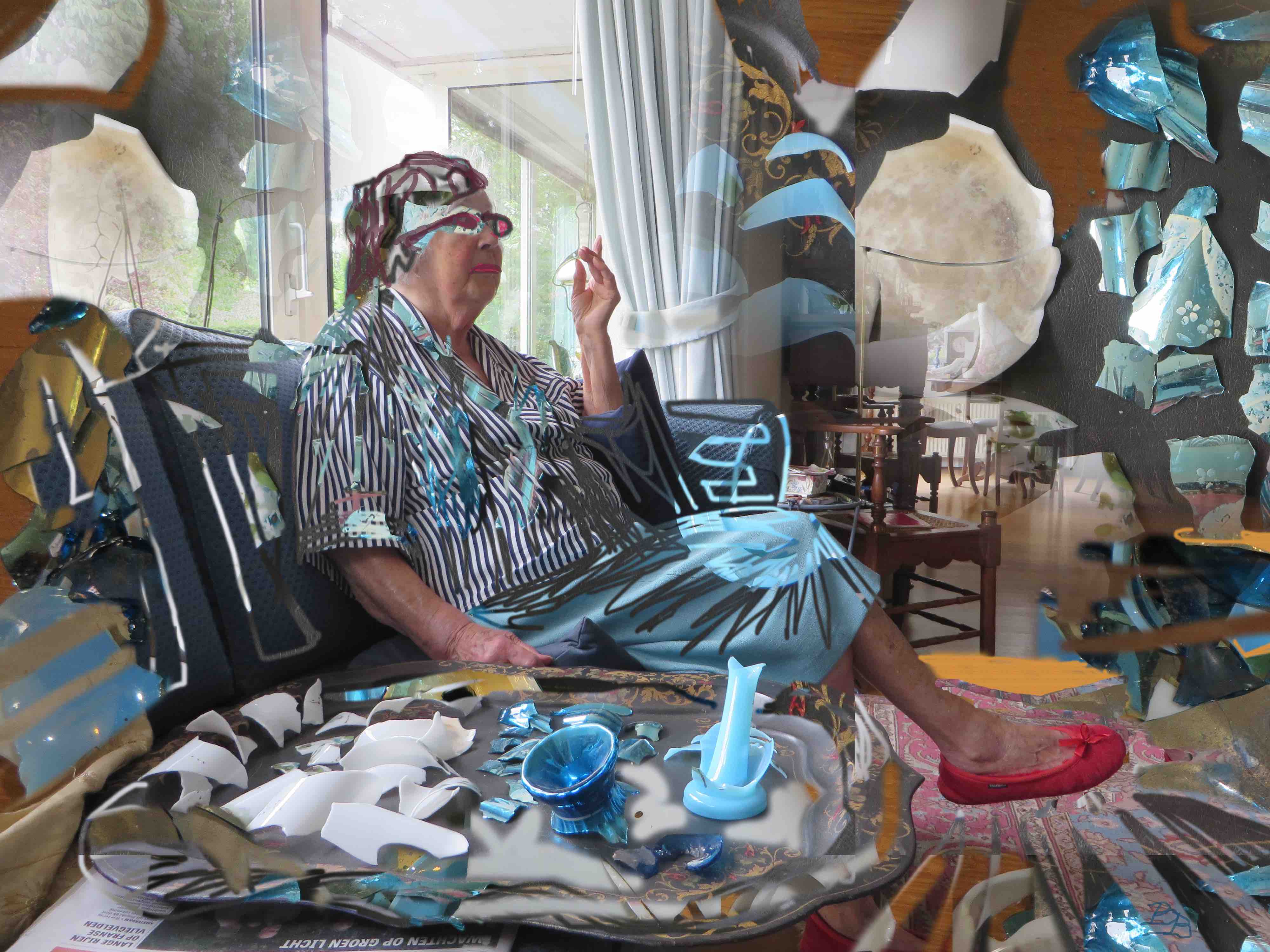 photoshopart 'the lady and her shards'